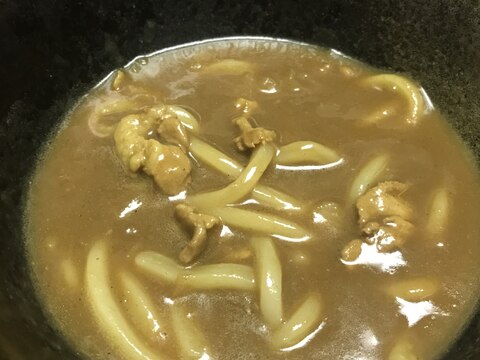 残ったカレーで☆簡単カレーうどん